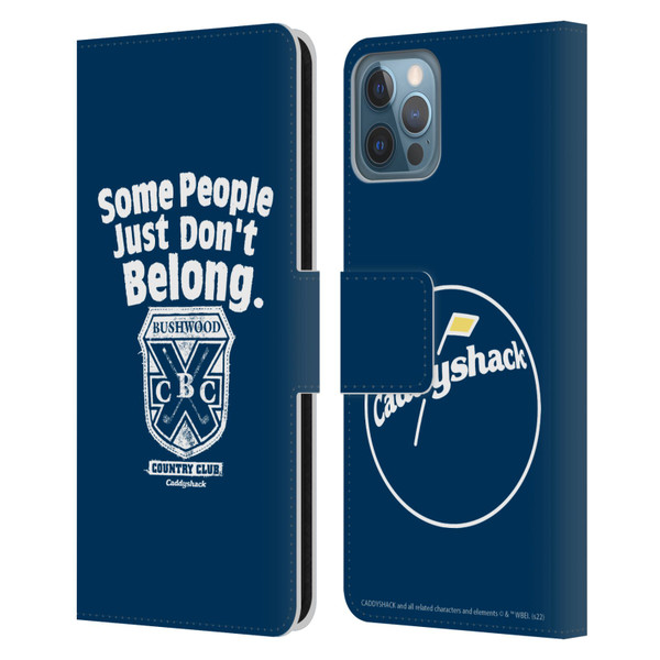 Caddyshack Graphics Some People Just Don't Belong Leather Book Wallet Case Cover For Apple iPhone 12 / iPhone 12 Pro