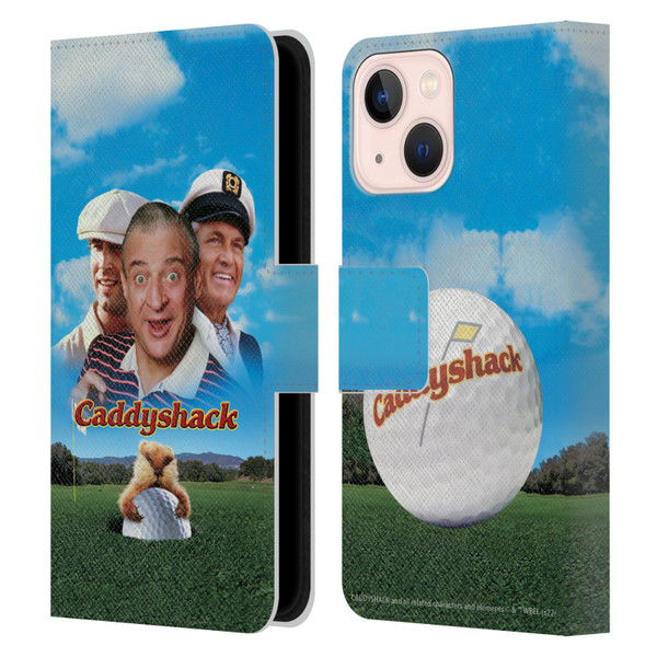 Caddyshack Graphics Poster Leather Book Wallet Case Cover For Apple iPhone 13 Mini