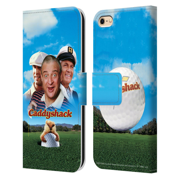 Caddyshack Graphics Poster Leather Book Wallet Case Cover For Apple iPhone 6 / iPhone 6s