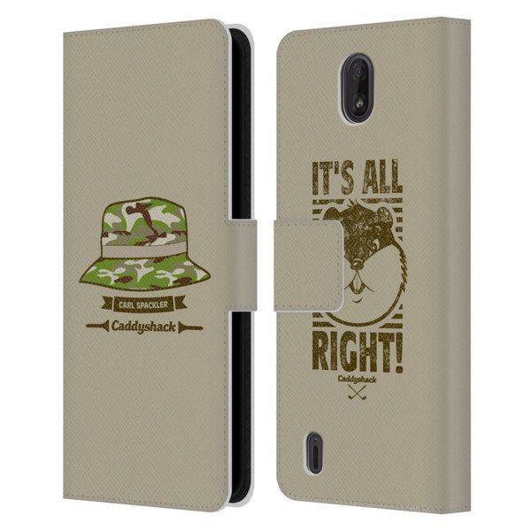 Caddyshack Graphics Carl Spackler Hat Leather Book Wallet Case Cover For Nokia C01 Plus/C1 2nd Edition