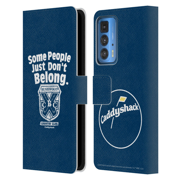 Caddyshack Graphics Some People Just Don't Belong Leather Book Wallet Case Cover For Motorola Edge 20 Pro