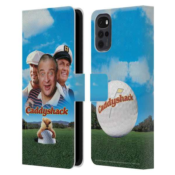 Caddyshack Graphics Poster Leather Book Wallet Case Cover For Motorola Moto G22