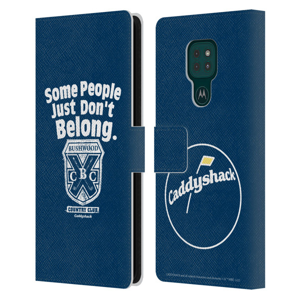 Caddyshack Graphics Some People Just Don't Belong Leather Book Wallet Case Cover For Motorola Moto G9 Play