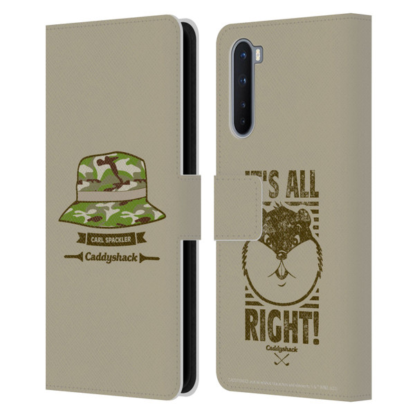 Caddyshack Graphics Carl Spackler Hat Leather Book Wallet Case Cover For OnePlus Nord 5G