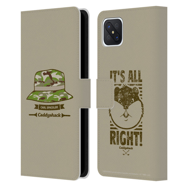 Caddyshack Graphics Carl Spackler Hat Leather Book Wallet Case Cover For OPPO Reno4 Z 5G