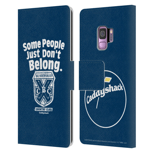 Caddyshack Graphics Some People Just Don't Belong Leather Book Wallet Case Cover For Samsung Galaxy S9