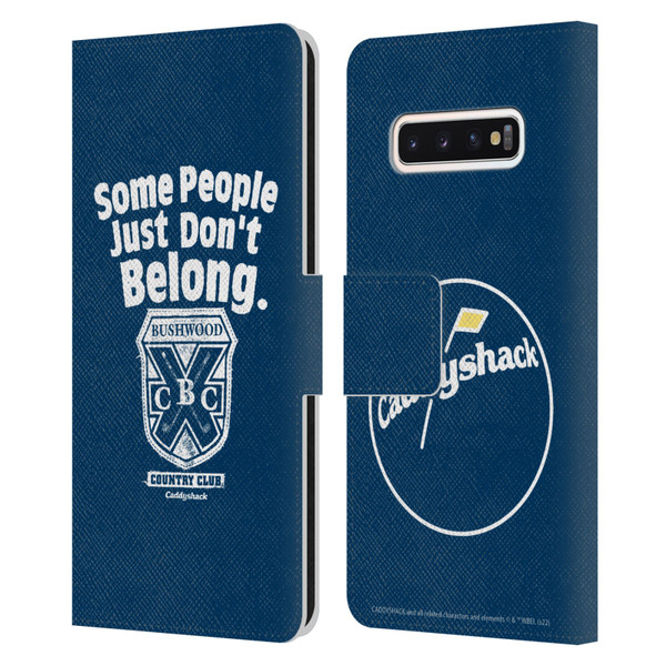 Caddyshack Graphics Some People Just Don't Belong Leather Book Wallet Case Cover For Samsung Galaxy S10
