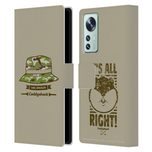 Caddyshack Graphics Carl Spackler Hat Leather Book Wallet Case Cover For Xiaomi 12