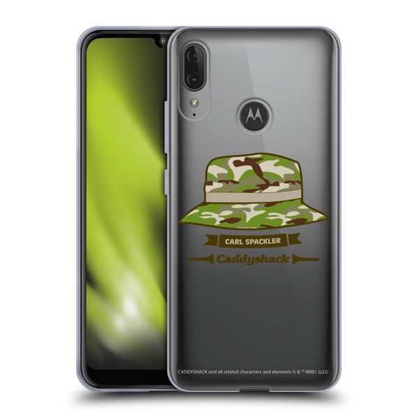 Caddyshack Graphics Carl Spackler Hat Soft Gel Case for Motorola Moto E6 Plus