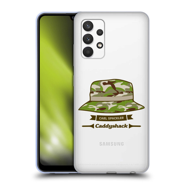 Caddyshack Graphics Carl Spackler Hat Soft Gel Case for Samsung Galaxy A32 (2021)