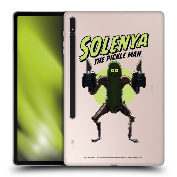 Rick And Morty Season 3 Character Art Pickle Rick Soft Gel Case for Samsung Galaxy Tab S8 Plus