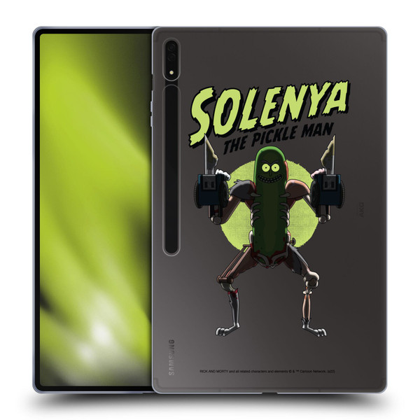 Rick And Morty Season 3 Character Art Pickle Rick Soft Gel Case for Samsung Galaxy Tab S8 Ultra