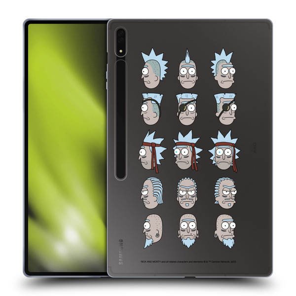 Rick And Morty Season 3 Character Art Seal Team Ricks Soft Gel Case for Samsung Galaxy Tab S8 Ultra