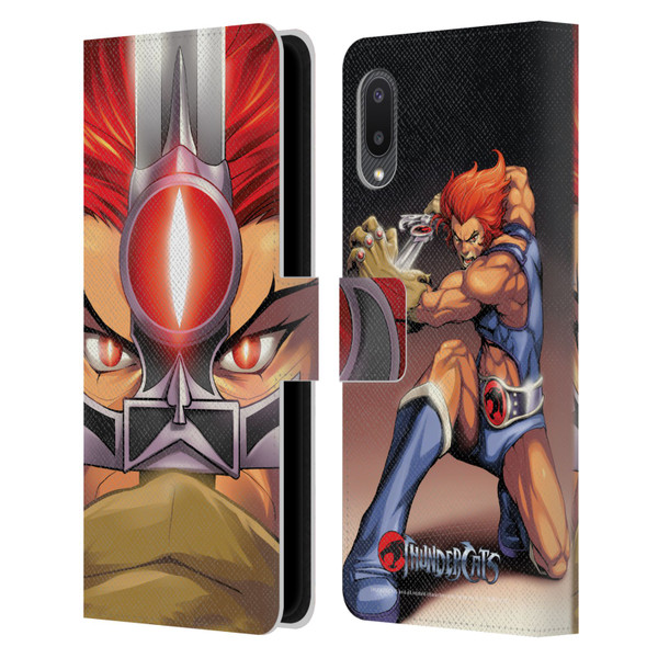 Thundercats Graphics Lion-O Leather Book Wallet Case Cover For Samsung Galaxy A02/M02 (2021)