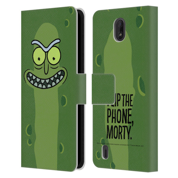 Rick And Morty Season 3 Graphics Pickle Rick Leather Book Wallet Case Cover For Nokia C01 Plus/C1 2nd Edition