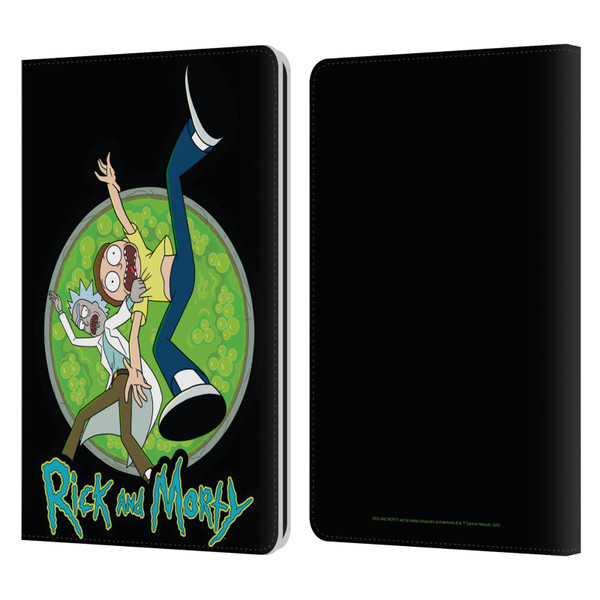 Rick And Morty Season 4 Graphics Character Art Leather Book Wallet Case Cover For Amazon Kindle Paperwhite 1 / 2 / 3