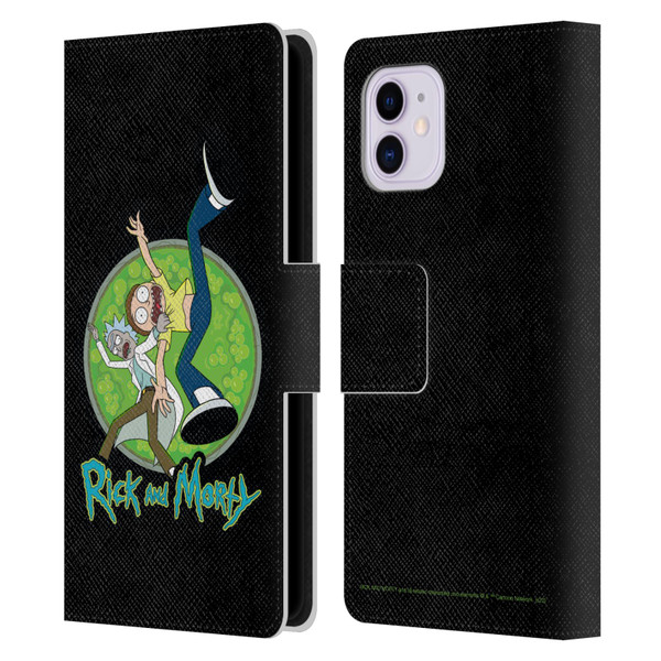 Rick And Morty Season 4 Graphics Character Art Leather Book Wallet Case Cover For Apple iPhone 11