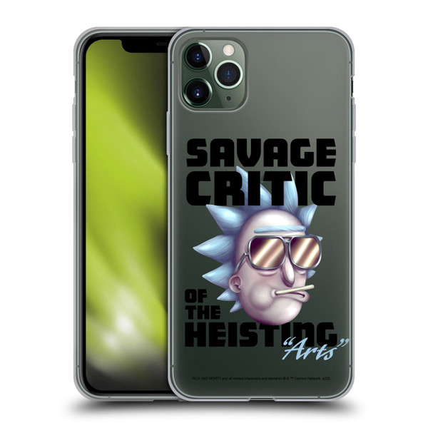 Rick And Morty Season 4 Graphics Savage Critic Soft Gel Case for Apple iPhone 11 Pro Max