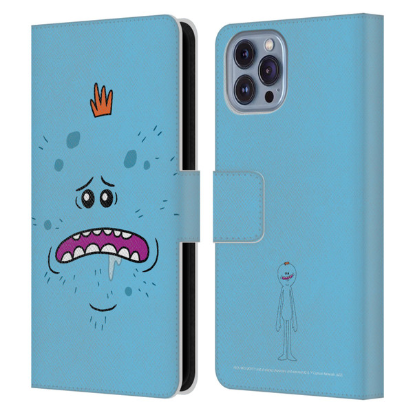 Rick And Morty Season 4 Graphics Mr. Meeseeks Leather Book Wallet Case Cover For Apple iPhone 14