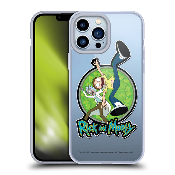 Rick And Morty Season 4 Graphics Character Art Soft Gel Case for Apple iPhone 13 Pro Max