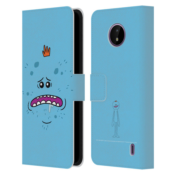 Rick And Morty Season 4 Graphics Mr. Meeseeks Leather Book Wallet Case Cover For Nokia C10 / C20