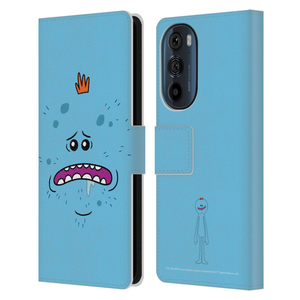 Rick And Morty Season 4 Graphics Mr. Meeseeks Leather Book Wallet Case Cover For Motorola Edge 30