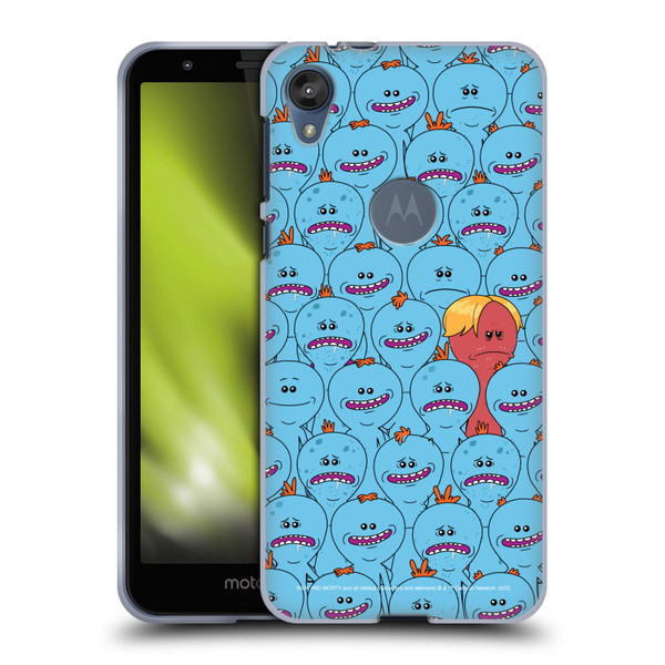 Rick And Morty Season 4 Graphics Mr. Meeseeks Pattern Soft Gel Case for Motorola Moto E6