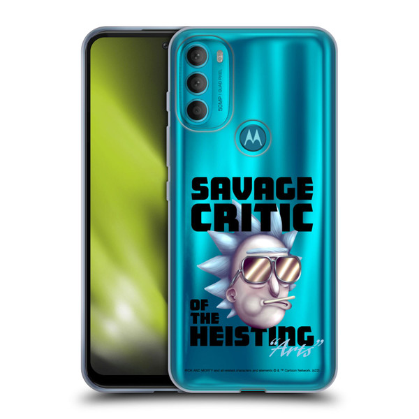 Rick And Morty Season 4 Graphics Savage Critic Soft Gel Case for Motorola Moto G71 5G