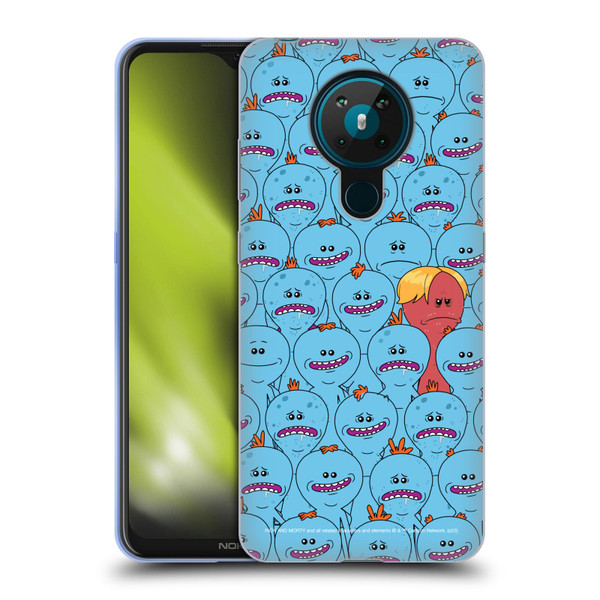 Rick And Morty Season 4 Graphics Mr. Meeseeks Pattern Soft Gel Case for Nokia 5.3