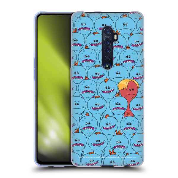 Rick And Morty Season 4 Graphics Mr. Meeseeks Pattern Soft Gel Case for OPPO Reno 2