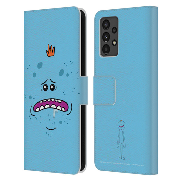 Rick And Morty Season 4 Graphics Mr. Meeseeks Leather Book Wallet Case Cover For Samsung Galaxy A13 (2022)