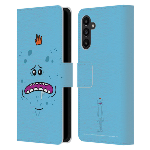 Rick And Morty Season 4 Graphics Mr. Meeseeks Leather Book Wallet Case Cover For Samsung Galaxy A13 5G (2021)