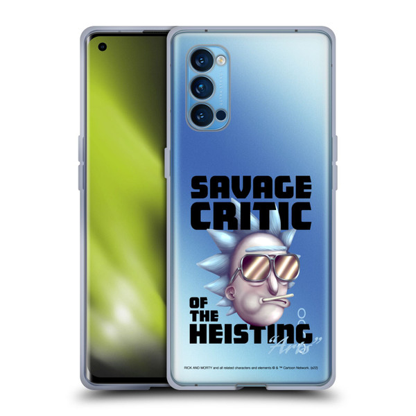 Rick And Morty Season 4 Graphics Savage Critic Soft Gel Case for OPPO Reno 4 Pro 5G