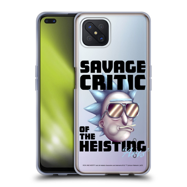 Rick And Morty Season 4 Graphics Savage Critic Soft Gel Case for OPPO Reno4 Z 5G