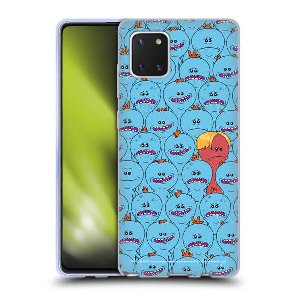 Rick And Morty Season 4 Graphics Mr. Meeseeks Pattern Soft Gel Case for Samsung Galaxy Note10 Lite