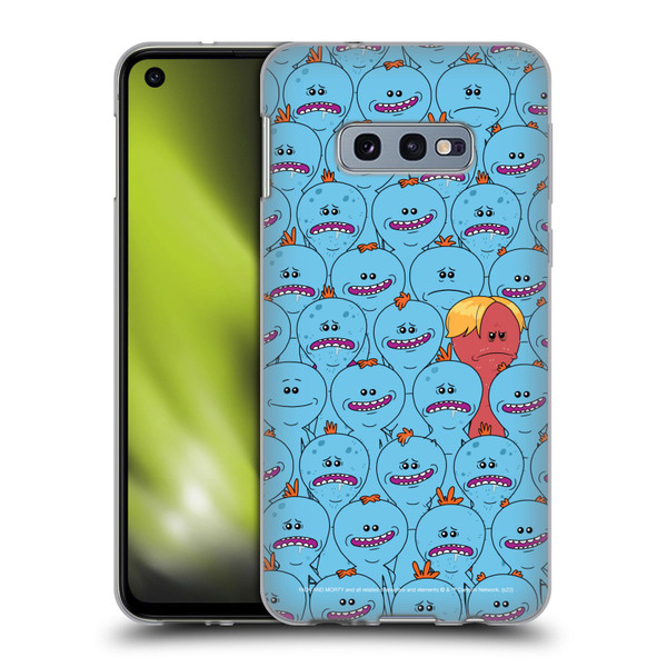 Rick And Morty Season 4 Graphics Mr. Meeseeks Pattern Soft Gel Case for Samsung Galaxy S10e