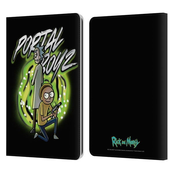Rick And Morty Season 5 Graphics Portal Boyz Leather Book Wallet Case Cover For Amazon Kindle Paperwhite 1 / 2 / 3