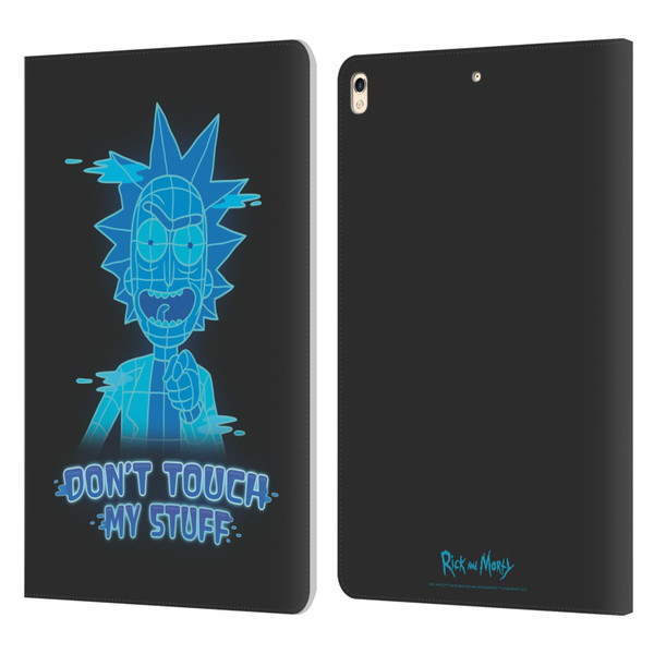 Rick And Morty Season 5 Graphics Don't Touch My Stuff Leather Book Wallet Case Cover For Apple iPad Pro 10.5 (2017)