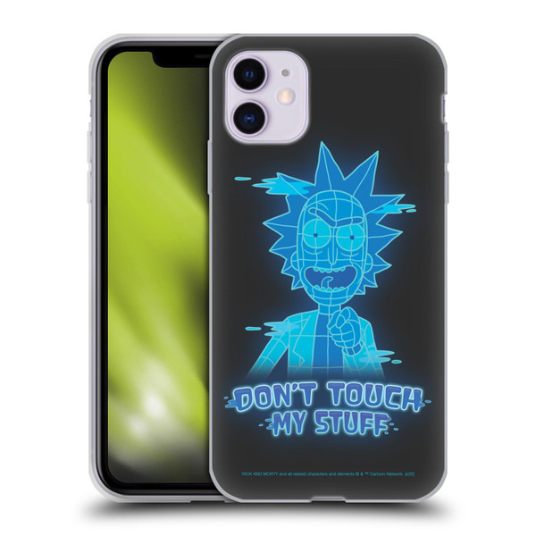Rick And Morty Season 5 Graphics Don't Touch My Stuff Soft Gel Case for Apple iPhone 11