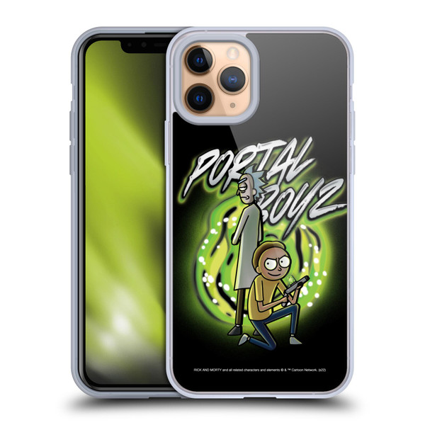 Rick And Morty Season 5 Graphics Portal Boyz Soft Gel Case for Apple iPhone 11 Pro