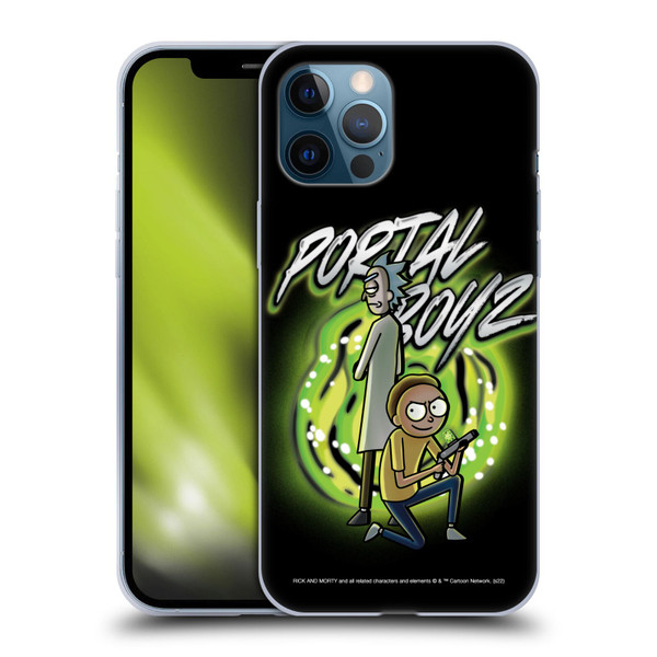 Rick And Morty Season 5 Graphics Portal Boyz Soft Gel Case for Apple iPhone 12 Pro Max