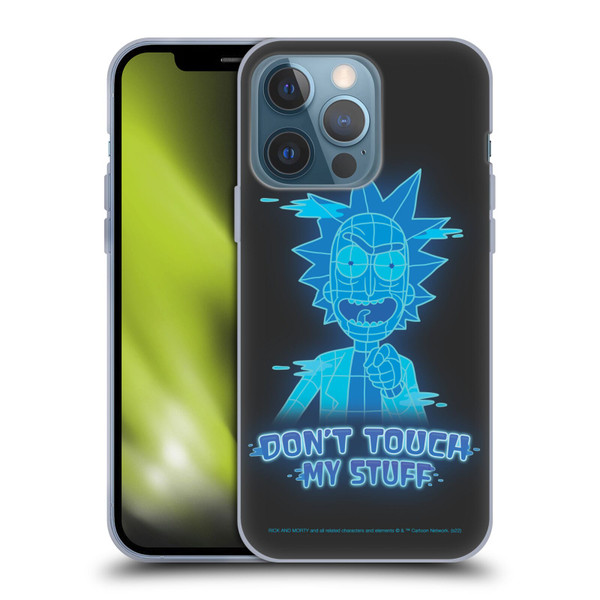 Rick And Morty Season 5 Graphics Don't Touch My Stuff Soft Gel Case for Apple iPhone 13 Pro