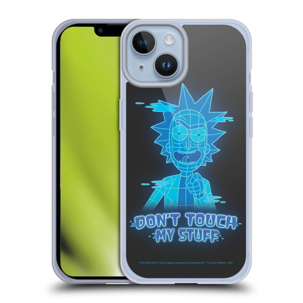Rick And Morty Season 5 Graphics Don't Touch My Stuff Soft Gel Case for Apple iPhone 14