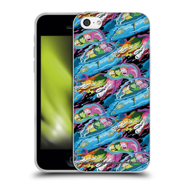 Rick And Morty Season 5 Graphics Warp Pattern Soft Gel Case for Apple iPhone 5c