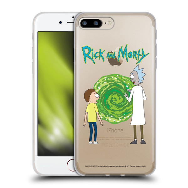 Rick And Morty Season 5 Graphics Character Art Soft Gel Case for Apple iPhone 7 Plus / iPhone 8 Plus