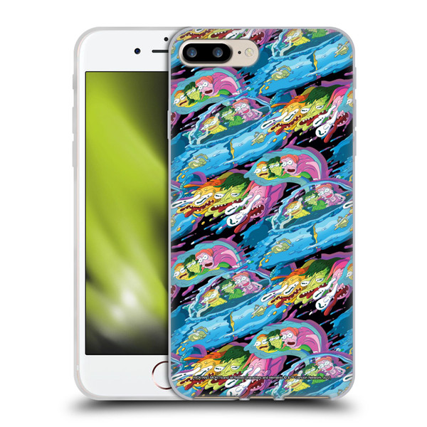Rick And Morty Season 5 Graphics Warp Pattern Soft Gel Case for Apple iPhone 7 Plus / iPhone 8 Plus