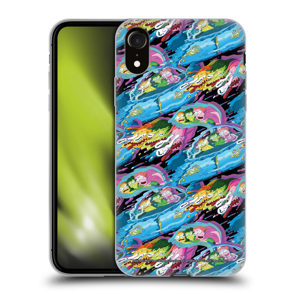 Rick And Morty Season 5 Graphics Warp Pattern Soft Gel Case for Apple iPhone XR