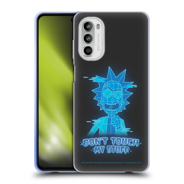 Rick And Morty Season 5 Graphics Don't Touch My Stuff Soft Gel Case for Motorola Moto G52