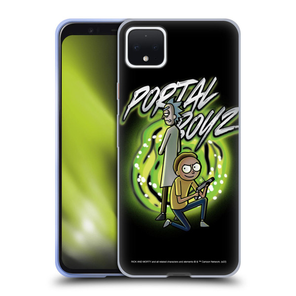 Rick And Morty Season 5 Graphics Portal Boyz Soft Gel Case for Google Pixel 4 XL