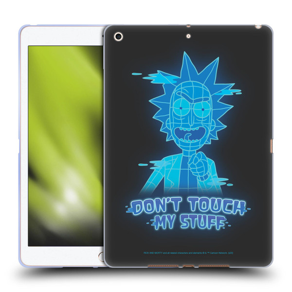 Rick And Morty Season 5 Graphics Don't Touch My Stuff Soft Gel Case for Apple iPad 10.2 2019/2020/2021